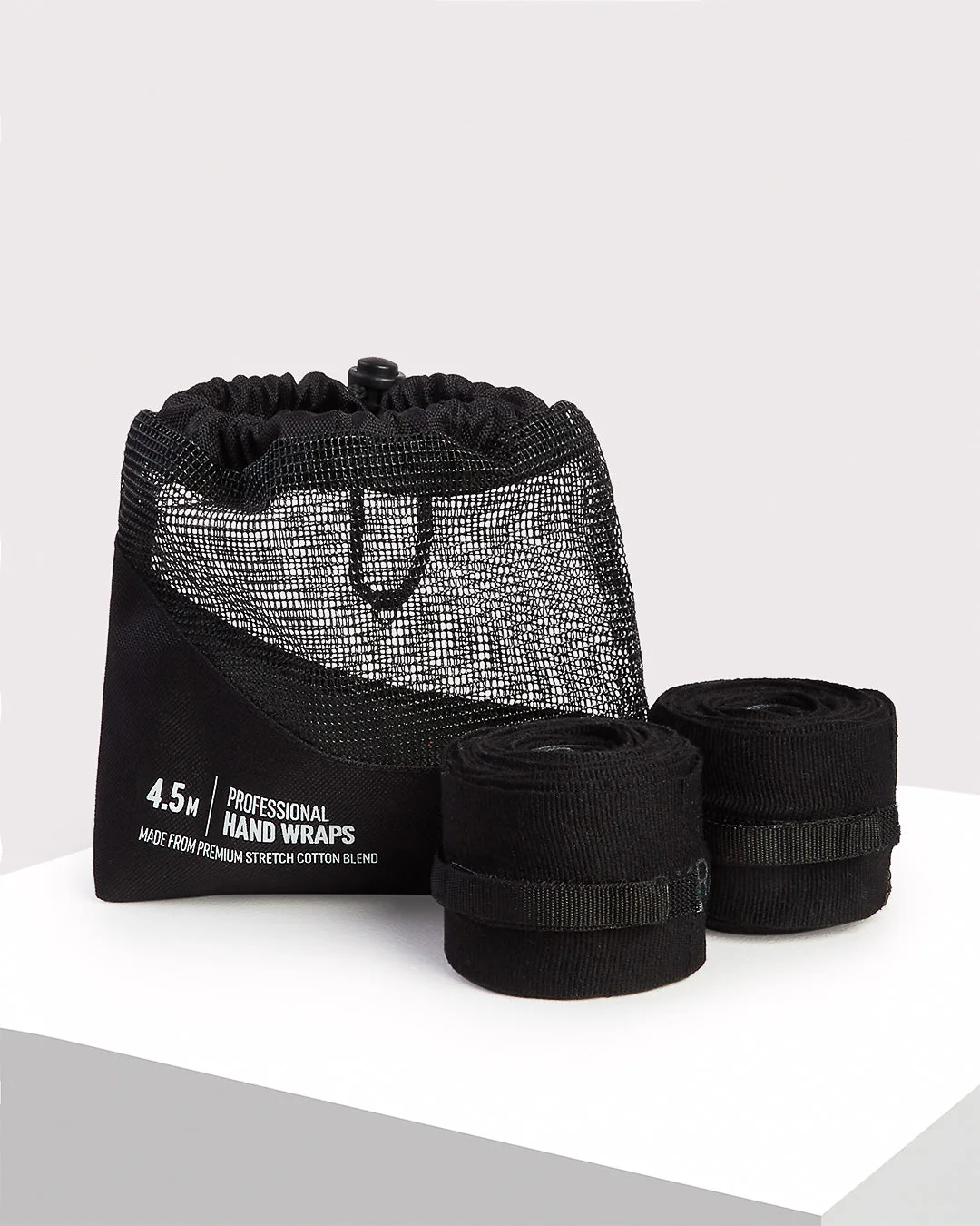 4.5m BOXRAW Hand Wraps - Black - Image 3