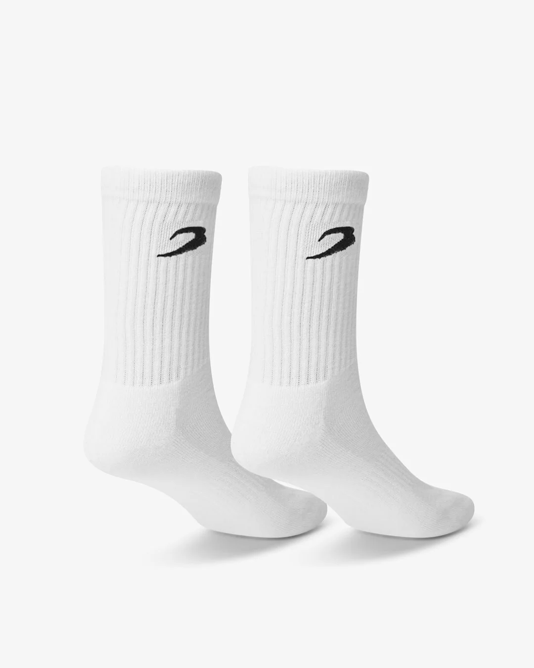 BOXRAW Crew Socks (3 Pairs) - White - Image 3